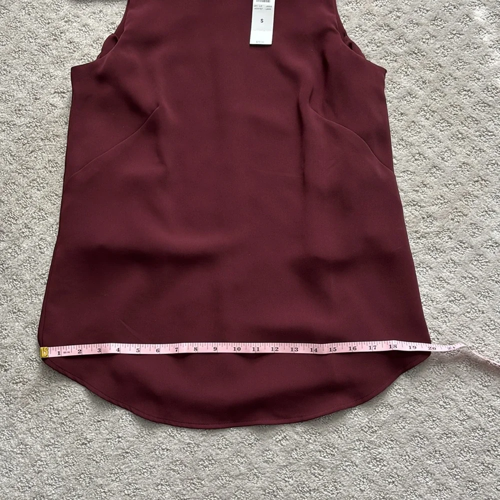 NWT Ann Taylor Burgundy Sleeveless Tank Top – Size Small - Picture 11 of 11
